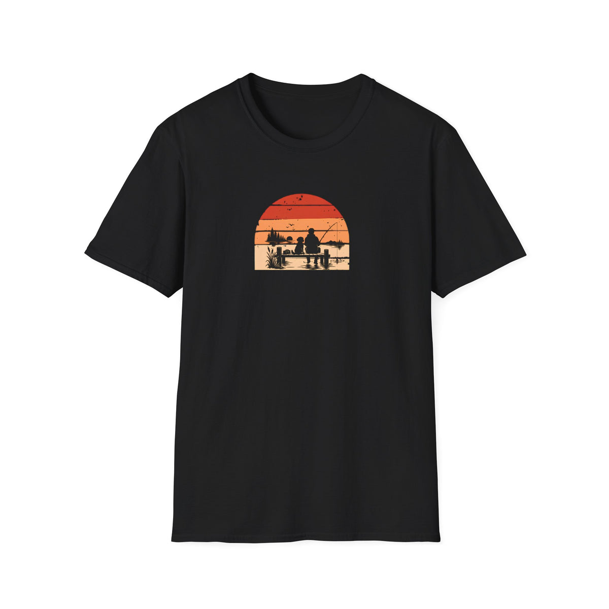Gone Fishing…Brought the Dog –  Supersoft Unisex T-Shirt