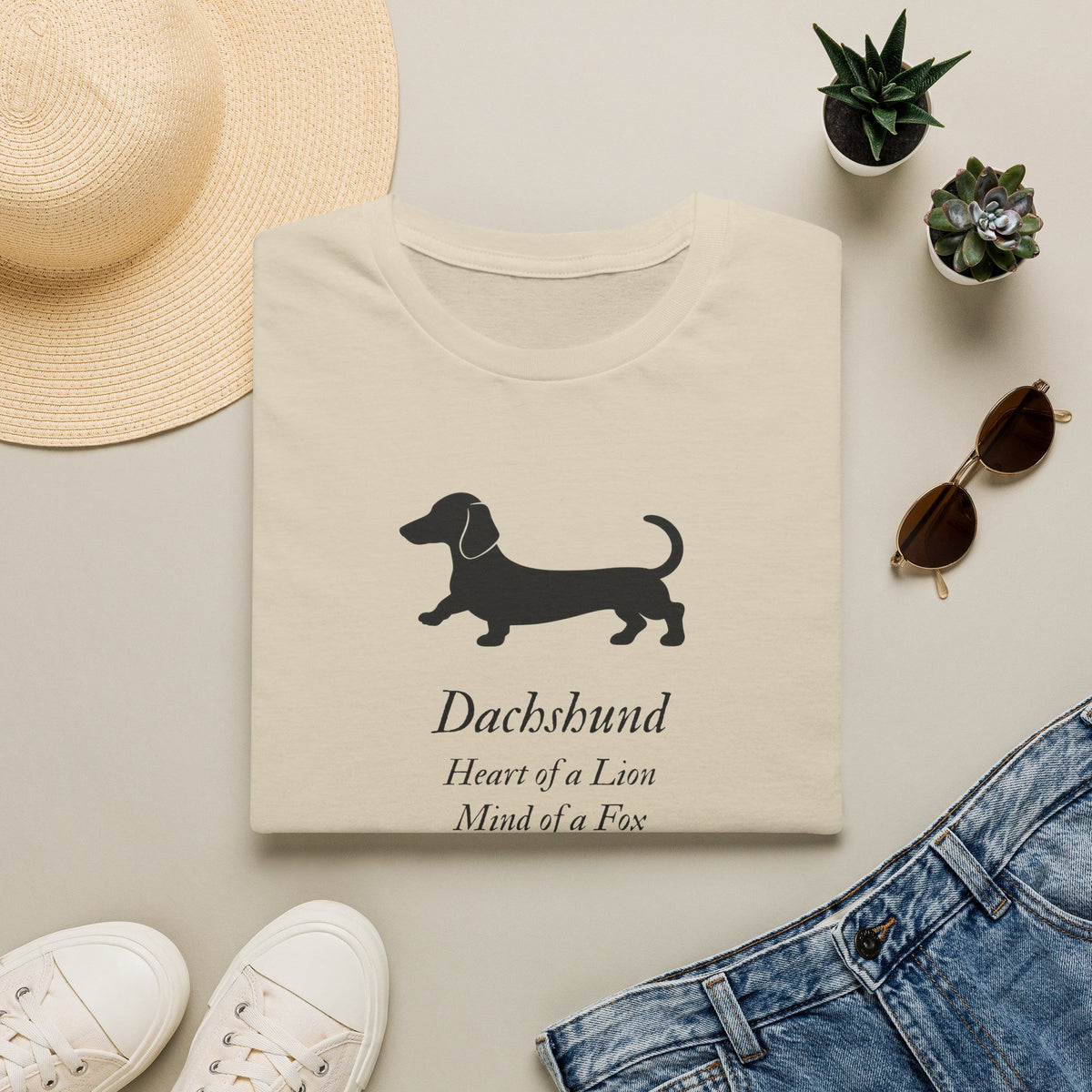 Heart of a Lion - Dachshund – Supersoft Unisex T-Shirt