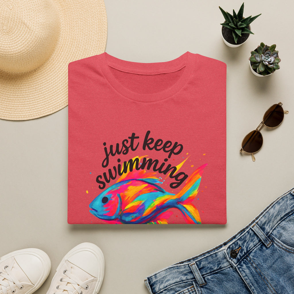 Just Keep Swimming - Goldfish –  Supersoft Unisex T-Shirt