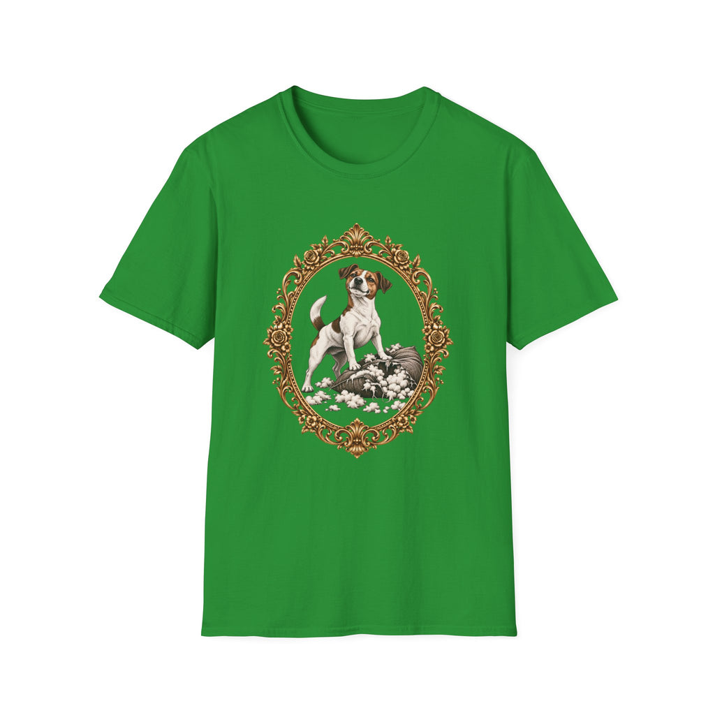 Sir Jack of the Shredded Cushion – Jack Russell - Supersoft Unisex T-shirt