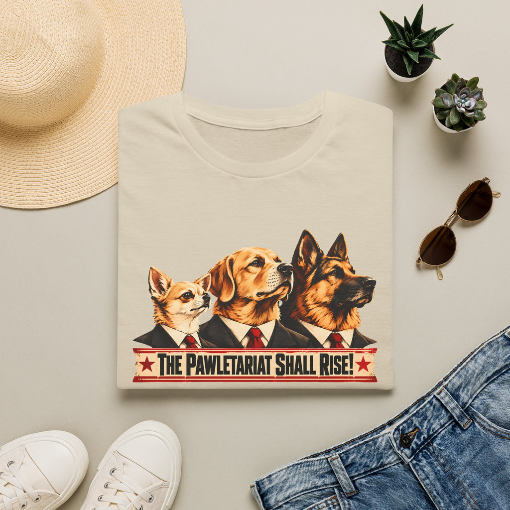 The Pawletariat Shall Rise! – The Great Canine Revolution - Supersoft Unisex T-shirt