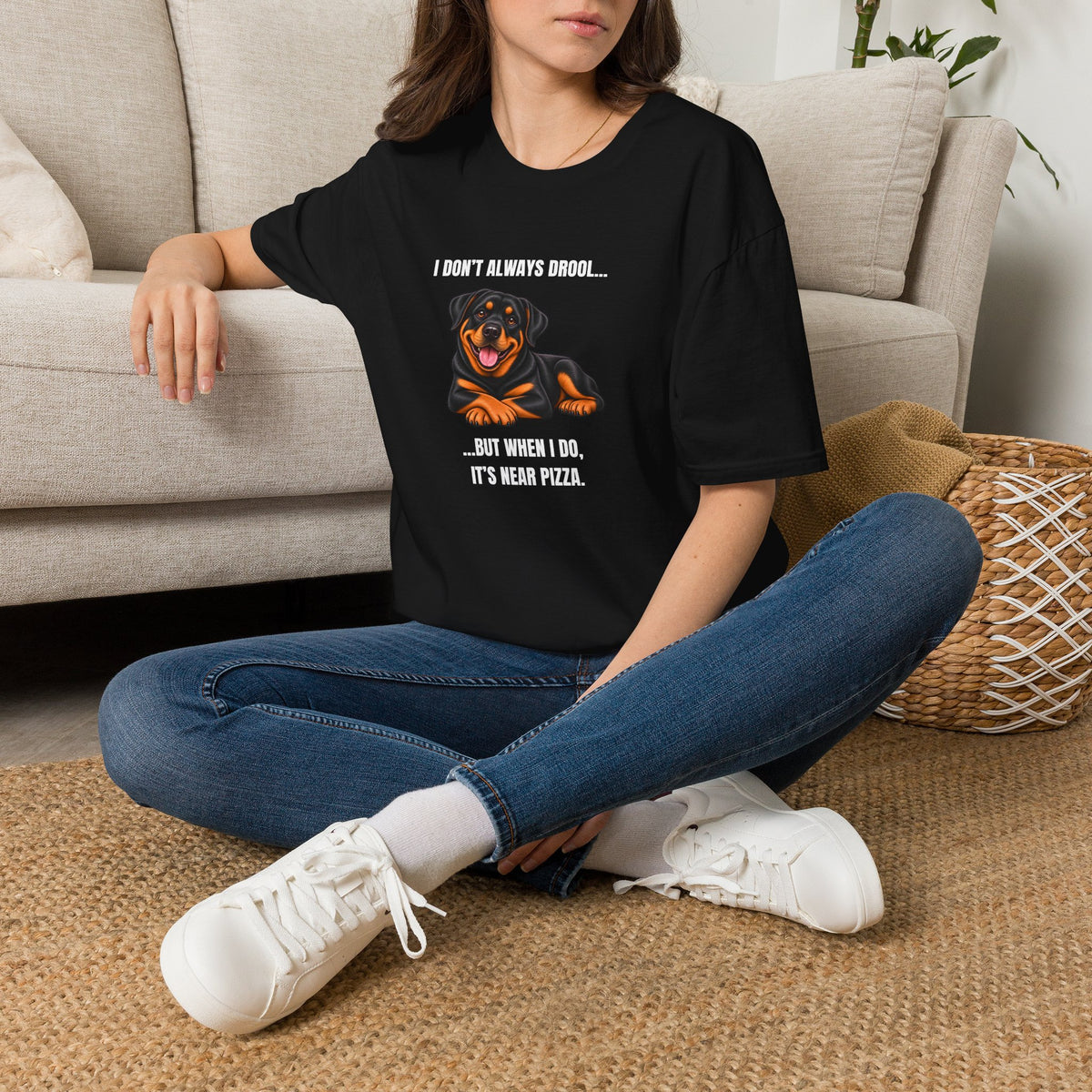 I Don’t Always Drool...But When I Do, It’s Near Pizza - Rottweiler Supersoft Unisex T-Shirt