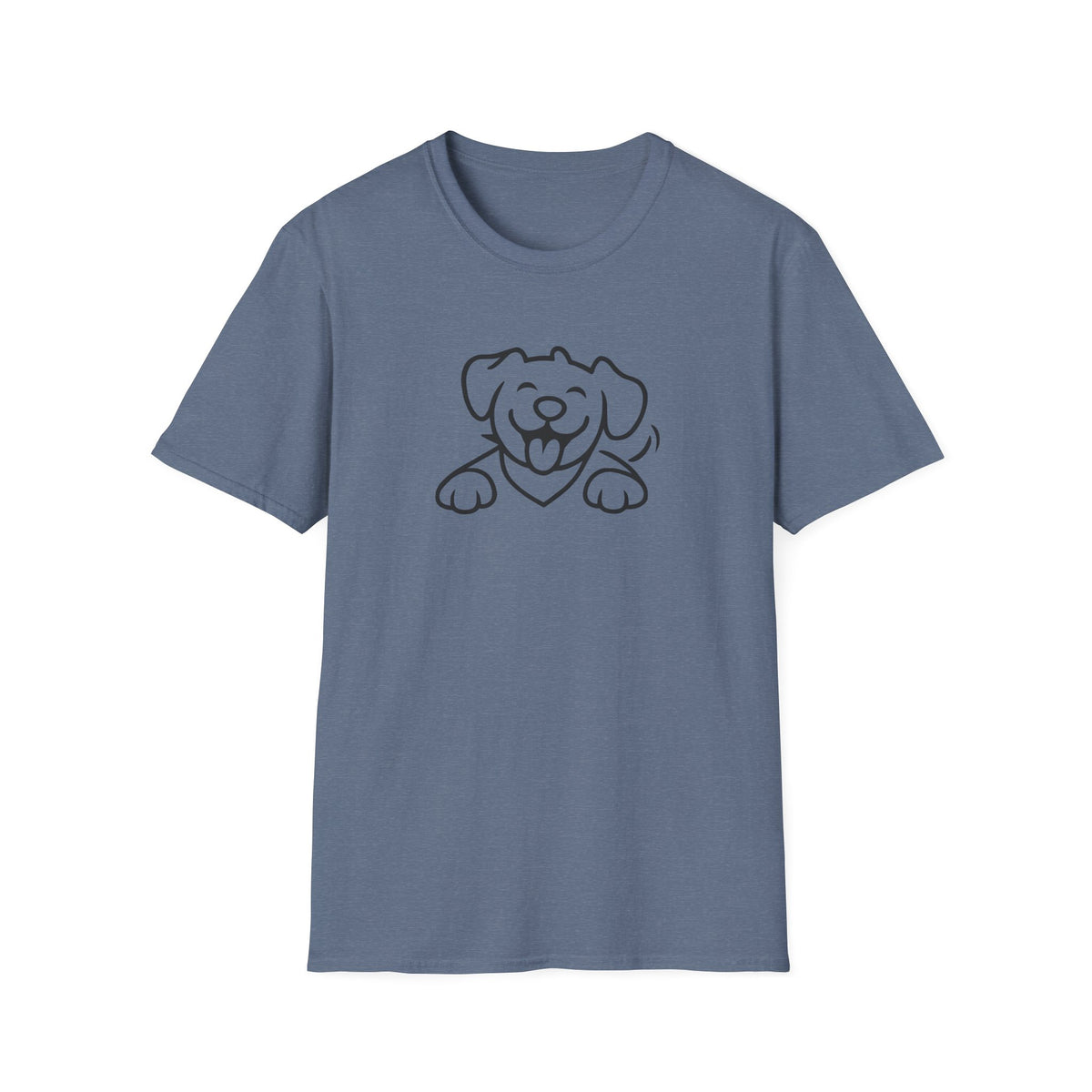 Happy Cartoon Dog –  Supersoft Unisex T-Shirt