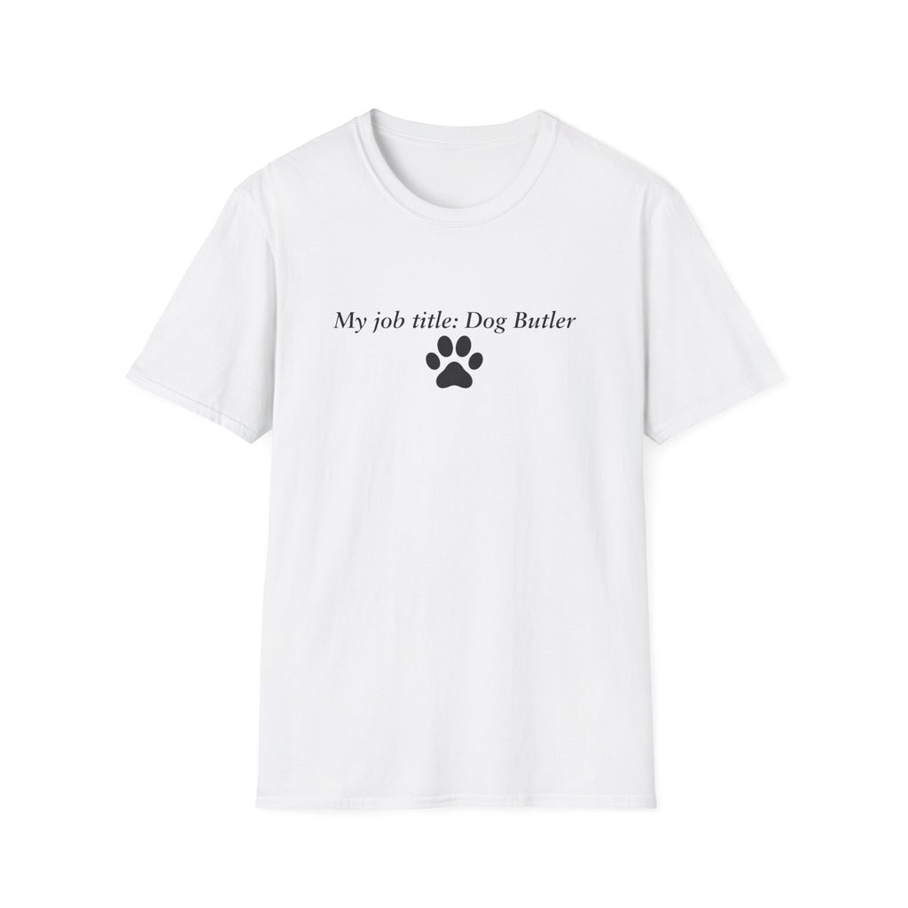 Adopted & Adored – Dog Butler –  Supersoft Unisex T-Shirt