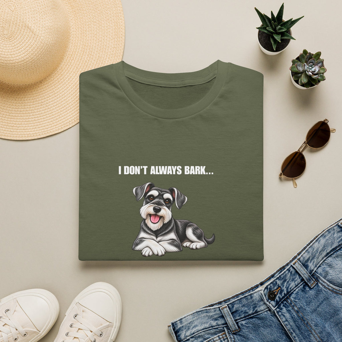 I Don’t Always Bark…But When I Do, Everyone Knows - Miniature Schnauzer Supersoft Unisex T-Shirt