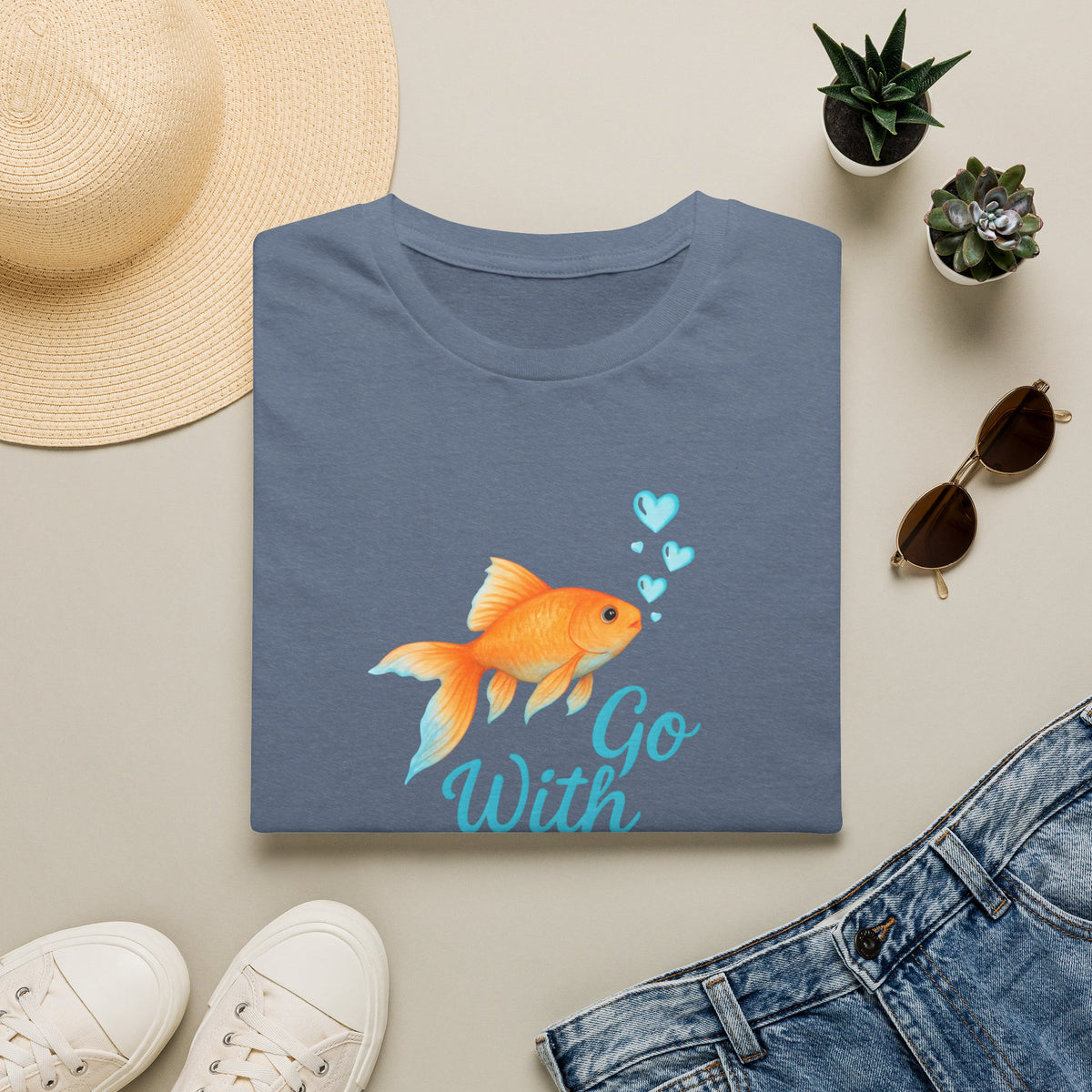 Go With The Flow –  Supersoft Unisex T-Shirt