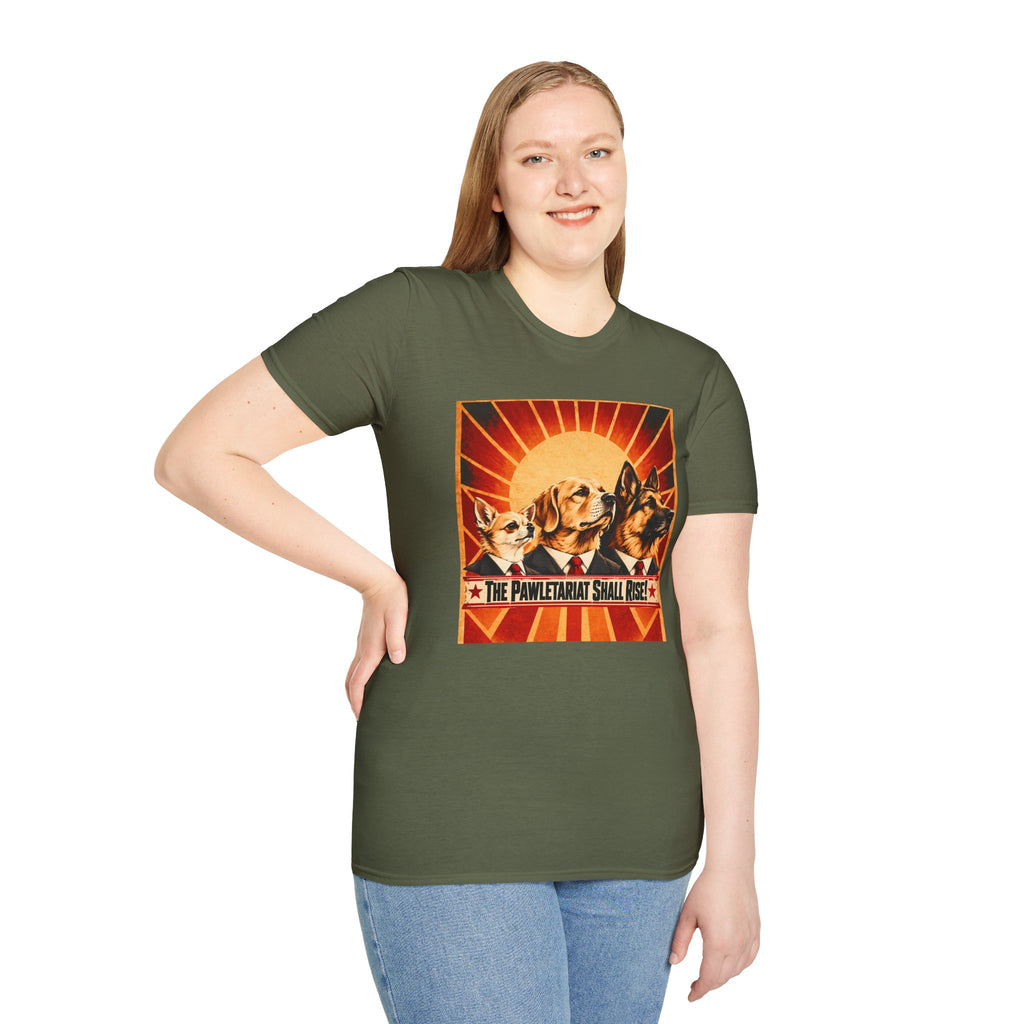 The Pawletariat Shall Rise! – The Great Biscuit Revolution - Supersoft Unisex T-shirt