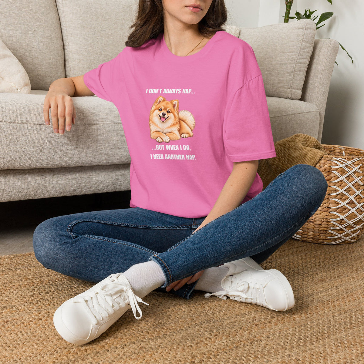 I Don’t Always Nap...But When I Do, I Need Another Nap - Pomeranian Supersoft Unisex T-Shirt