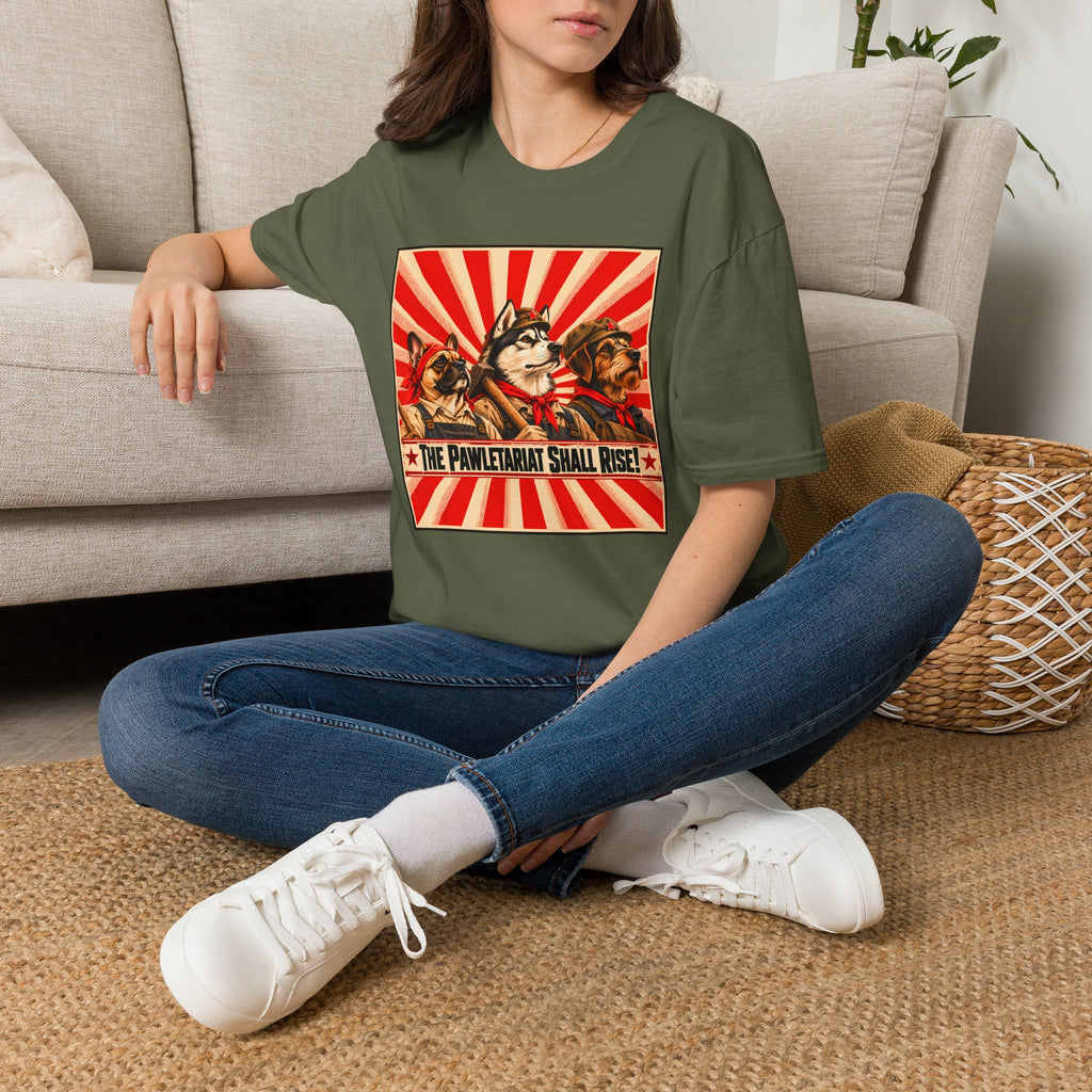 The Pawletariat Shall Rise! – The Great Canine Workers' Uprising - Supersoft Unisex T-shirt
