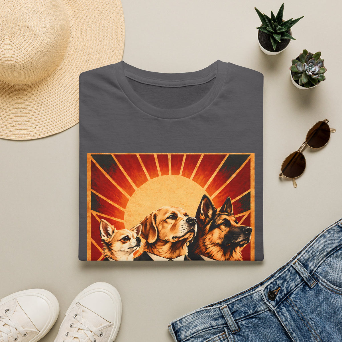 The Pawletariat Shall Rise! – The Great Biscuit Revolution - Supersoft Unisex T-shirt