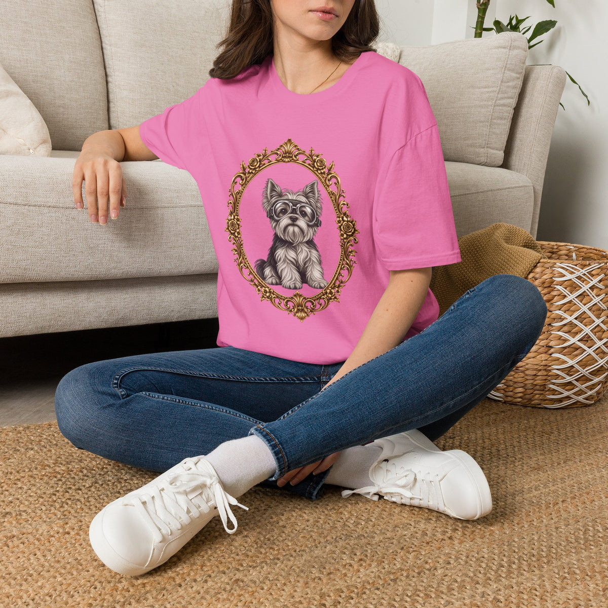 The Flying Yorkie – Yorkshire Terrier - Supersoft Unisex T-shirt