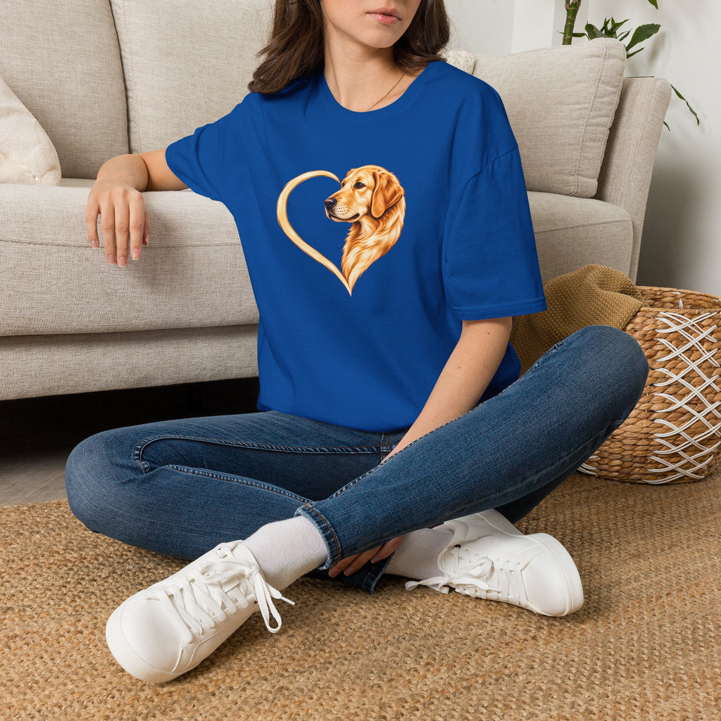 A Heart of Gold - Golden Retriever - Supersoft Unisex T-shirt