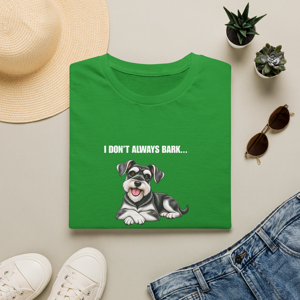 I Don’t Always Bark…But When I Do, Everyone Knows - Miniature Schnauzer Supersoft Unisex T-Shirt