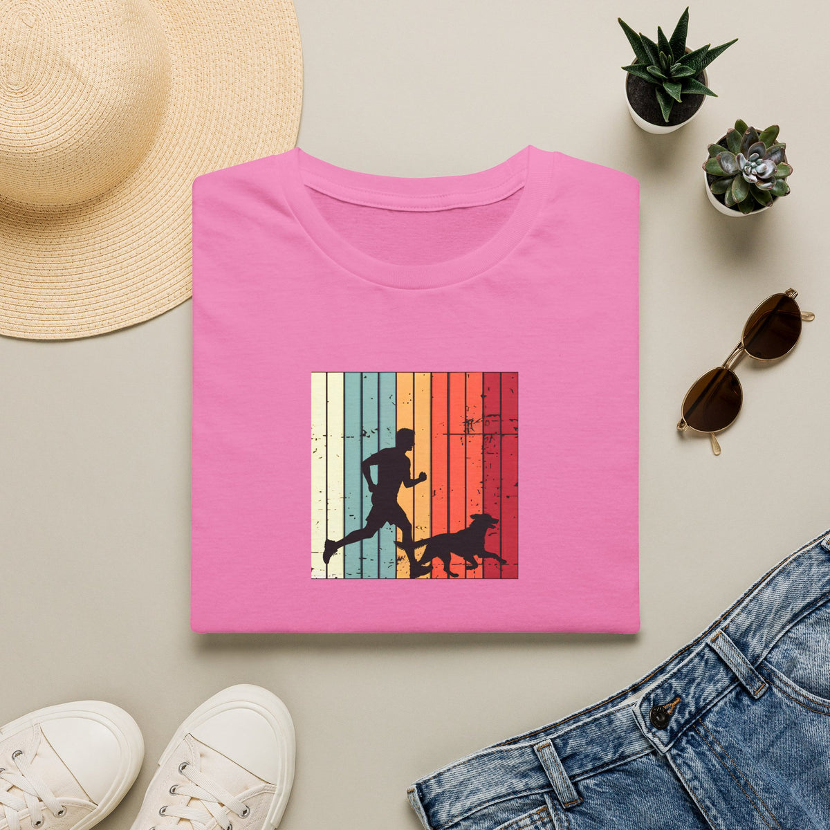 Running With My Best Friend –  Supersoft Unisex T-Shirt