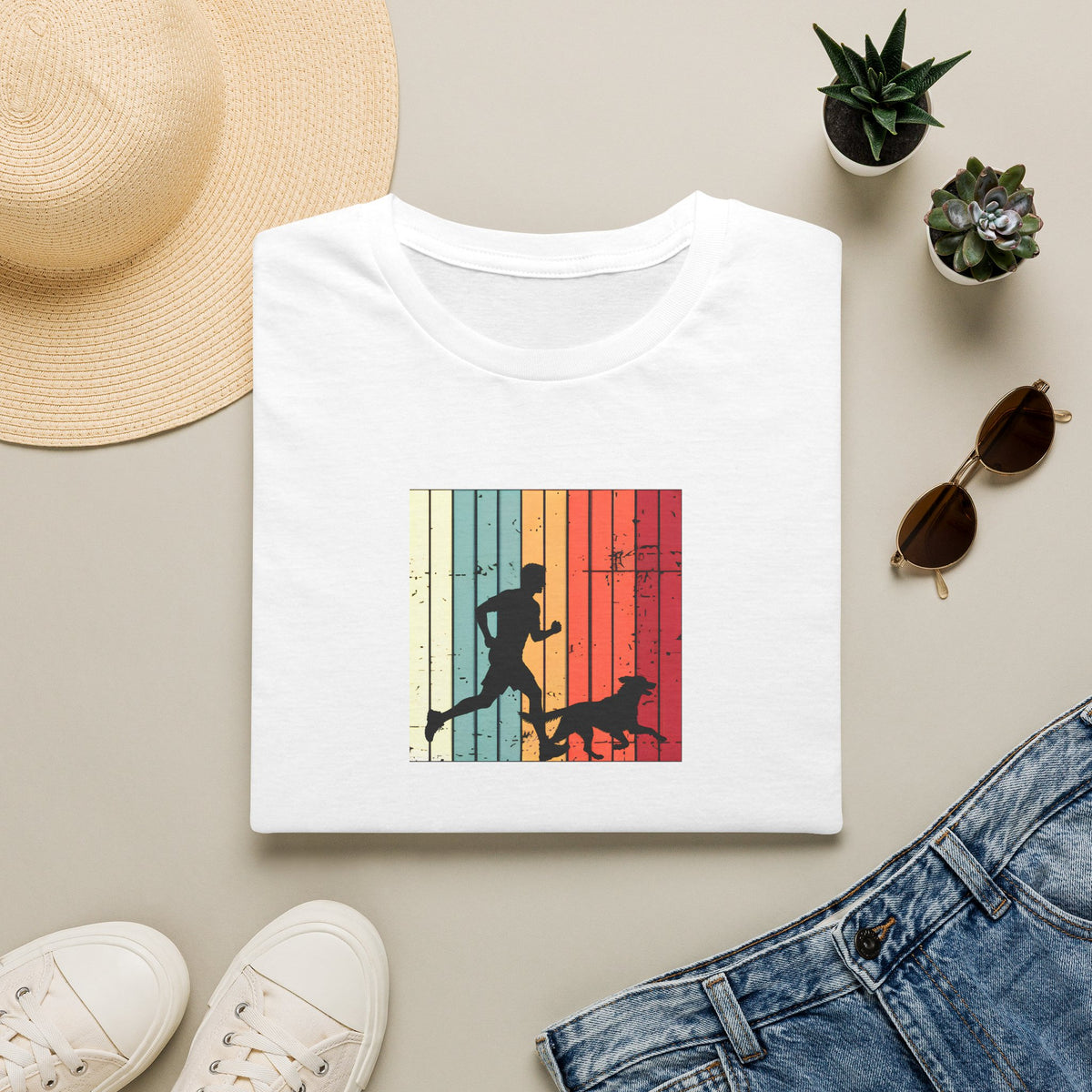Running With My Best Friend –  Supersoft Unisex T-Shirt
