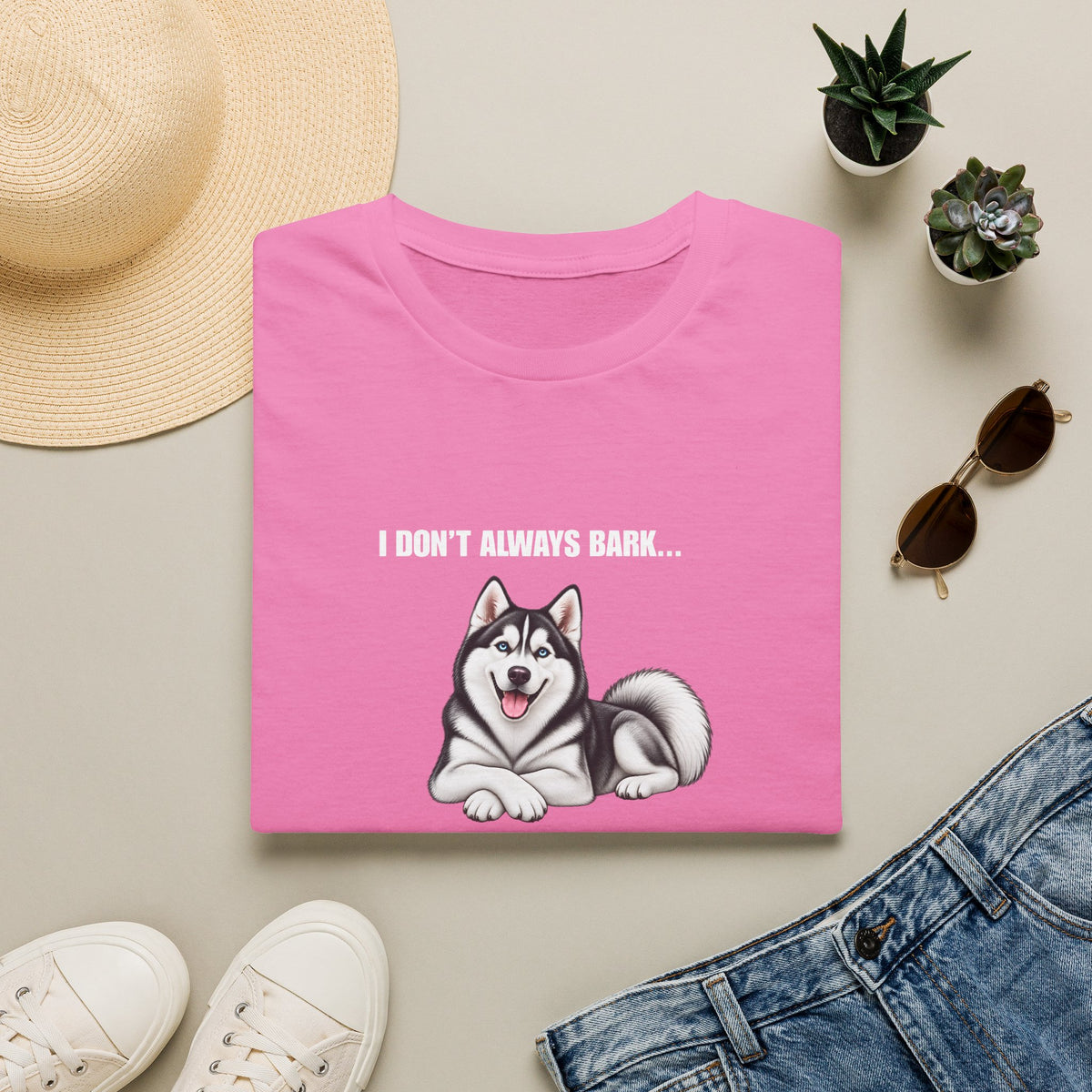 I Don’t Always Bark…But When I Do, Everyone Knows - Siberian Husky Supersoft Unisex T-Shirt