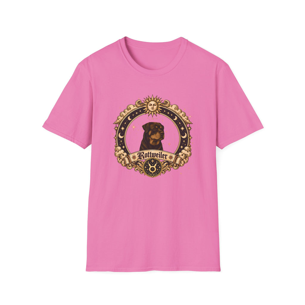 Zodiac Taurus Rottweiler - Dog Horoscope Star Sign - Supersoft Unisex Funny T-shirt