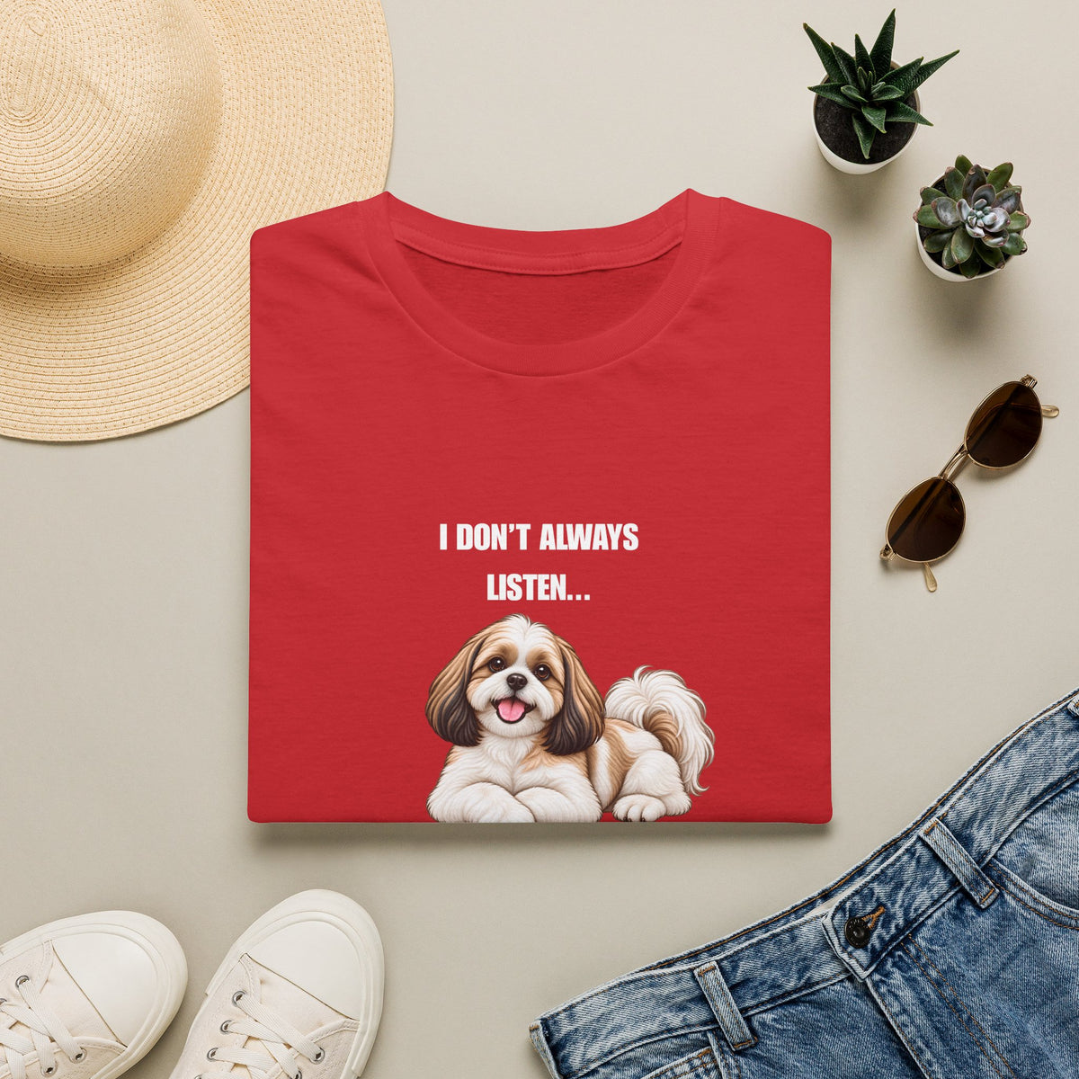 I Don’t Always Listen...But When I Do, I’m Asleep - Shih Tzu Supersoft Unisex T-Shirt