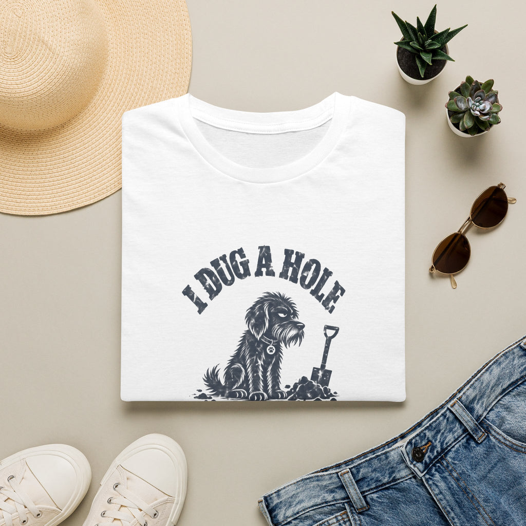 Grumpy Dog - I Dug A Hole...You Filled It In –  Supersoft Unisex T-Shirt