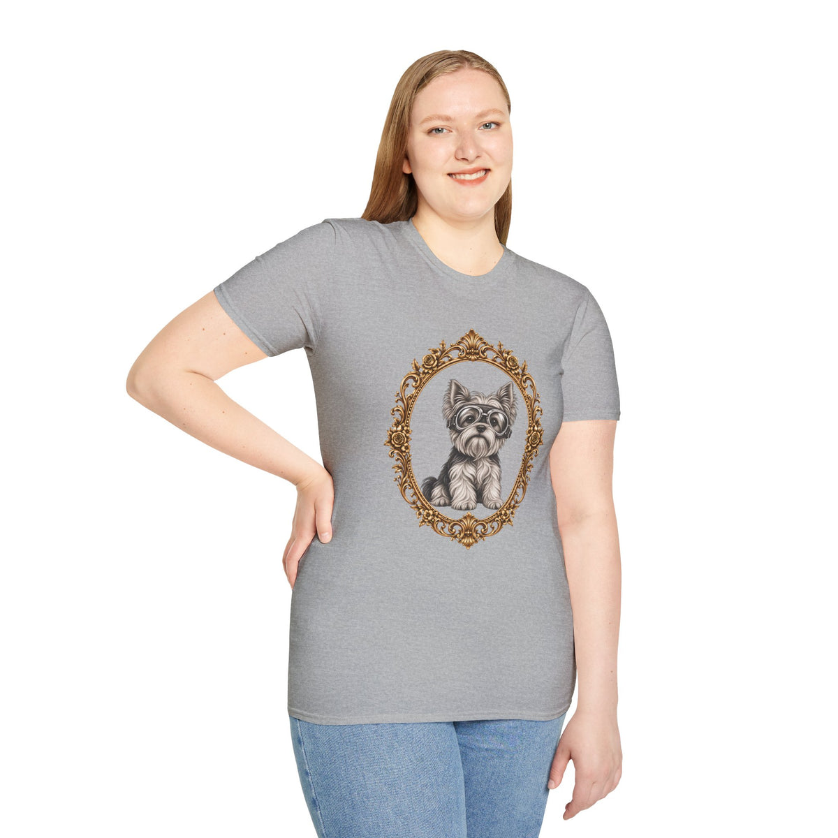 The Flying Yorkie – Yorkshire Terrier - Supersoft Unisex T-shirt