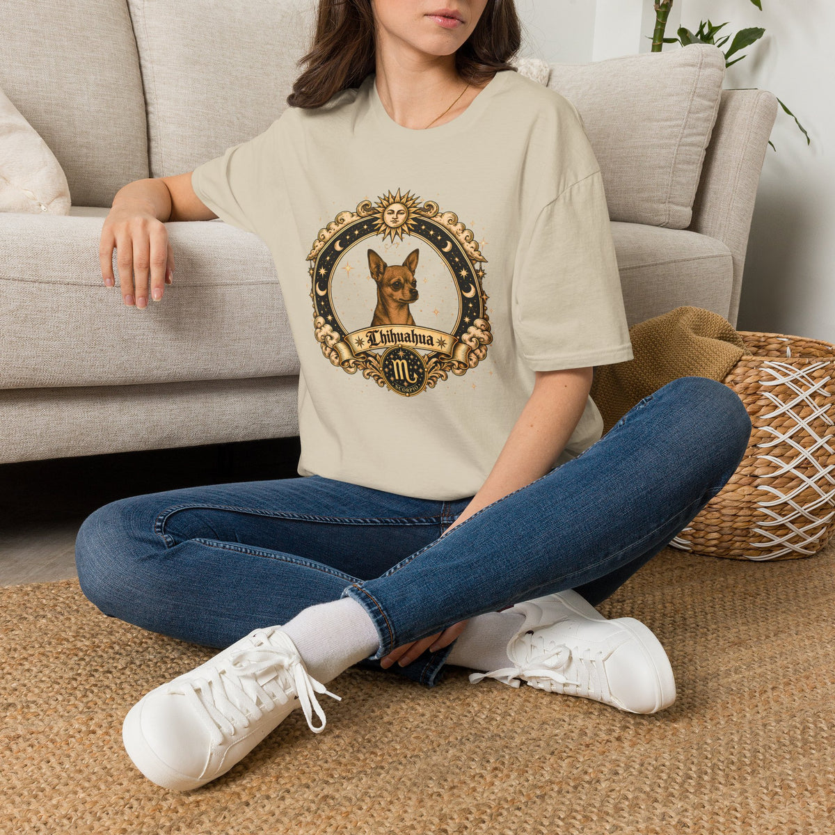 Zodiac Scorpio Chihuahua - Dog Horoscope Star Sign - Supersoft Unisex T-shirt