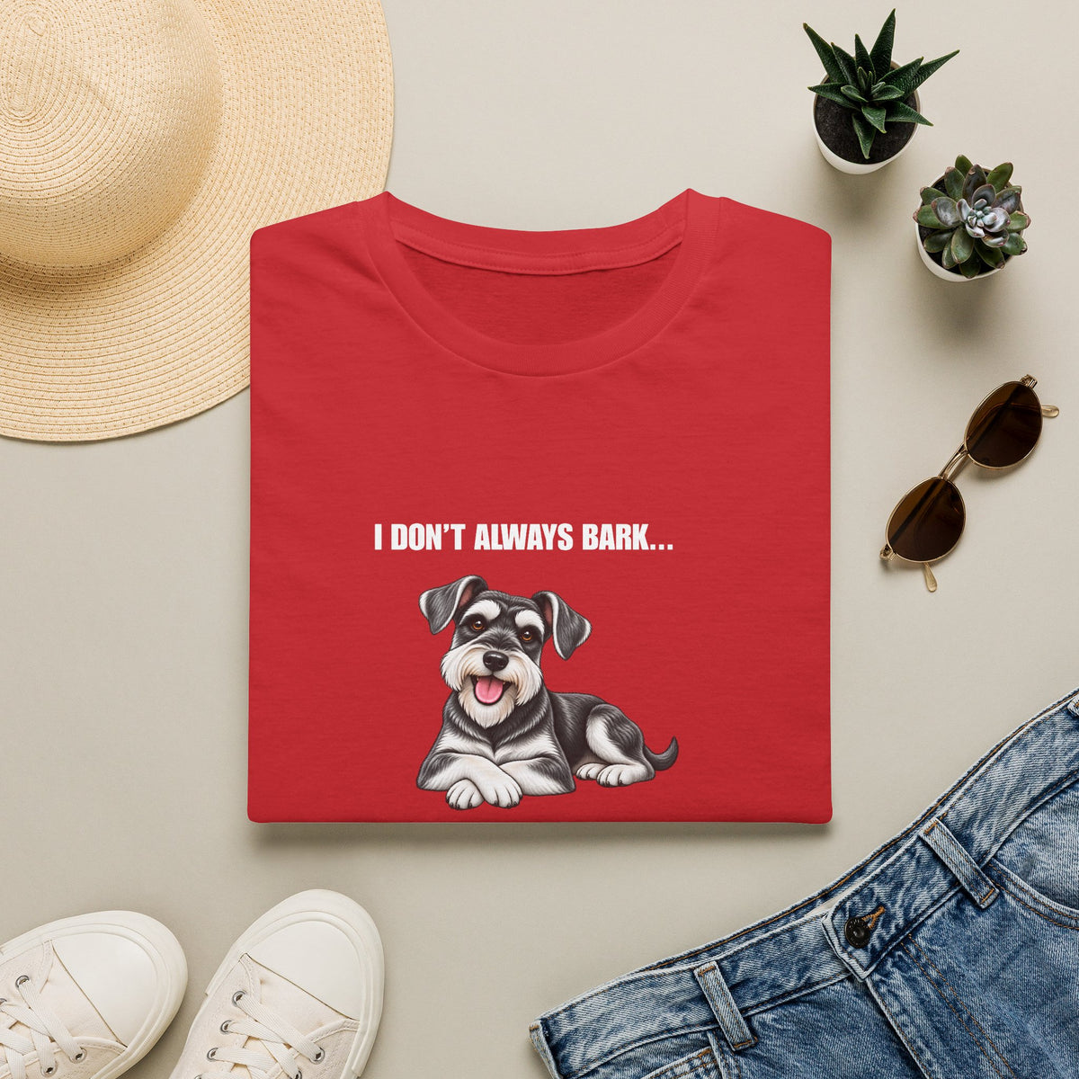 I Don’t Always Bark…But When I Do, Everyone Knows - Miniature Schnauzer Supersoft Unisex T-Shirt