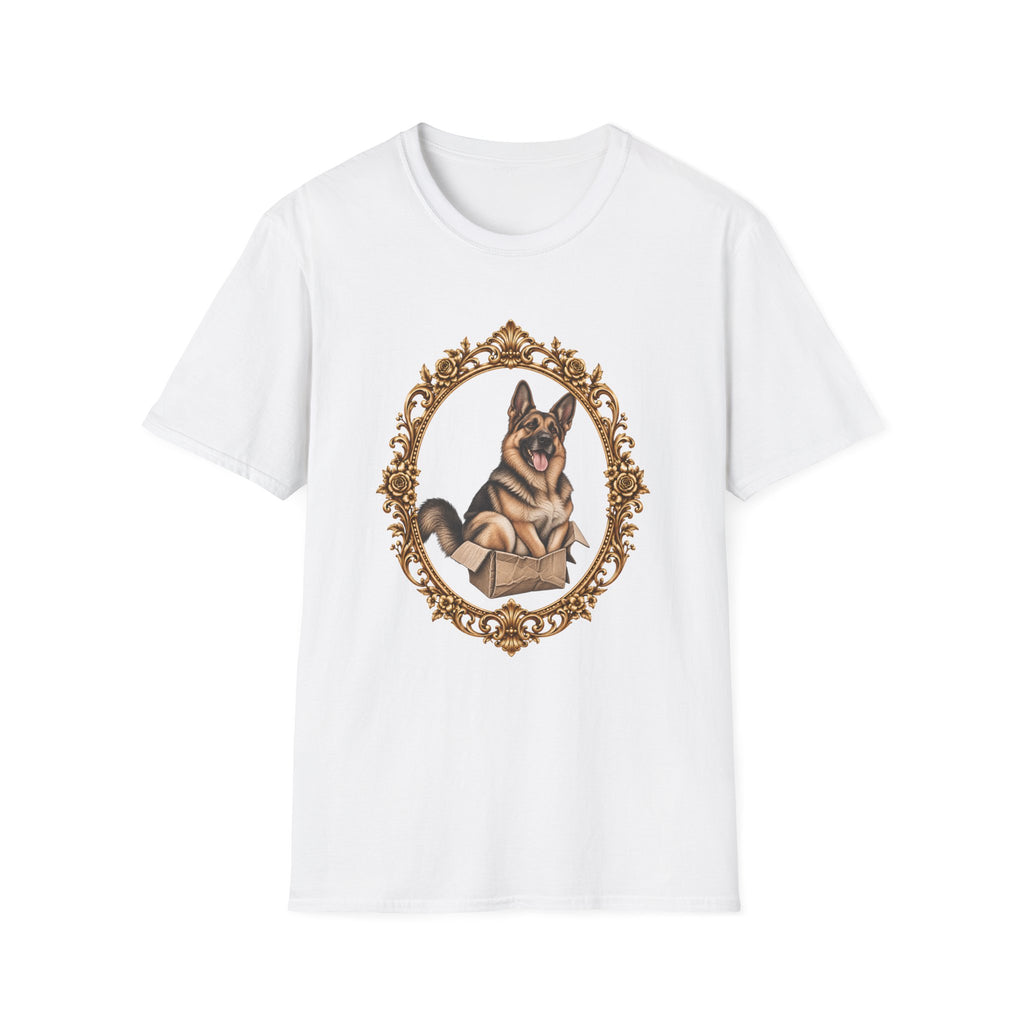 Lord Boxington of the Cardboard Castle – German Shepherd - Supersoft Unisex T-shirt