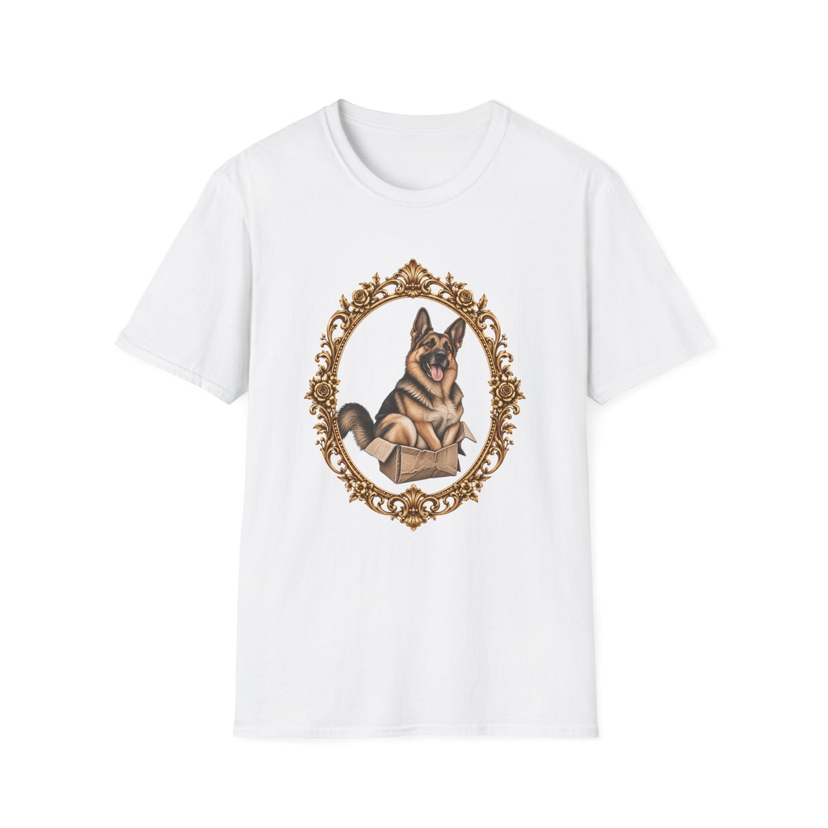 Lord Boxington of the Cardboard Castle – German Shepherd - Supersoft Unisex T-shirt