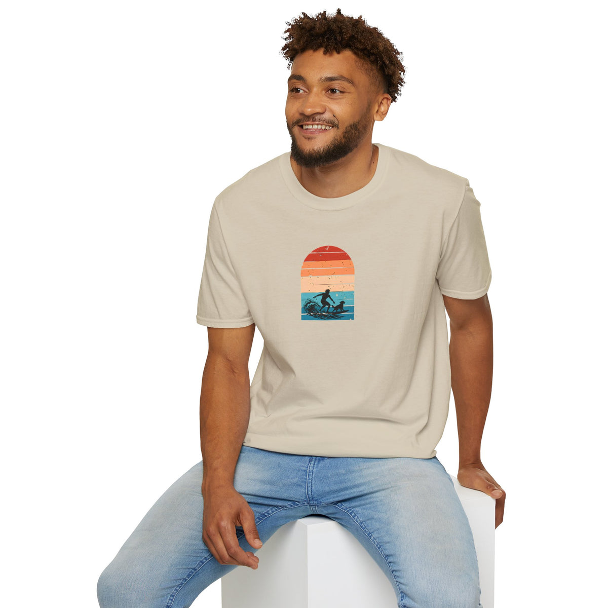 Surf’s Up...Dog On Board –  Supersoft Unisex T-Shirt