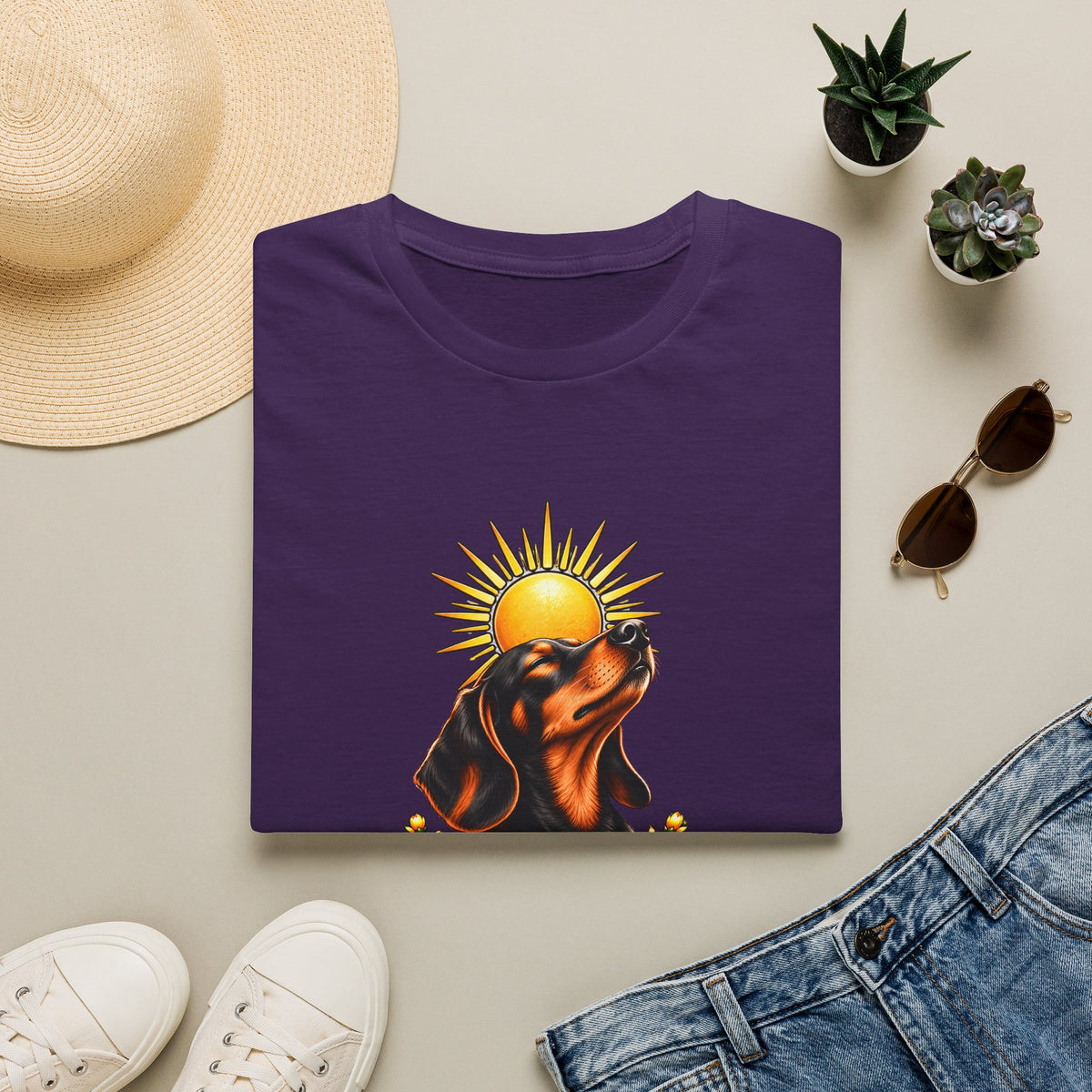 A Light in the Dark days - Dachshund - Supersoft Unisex T-shirt