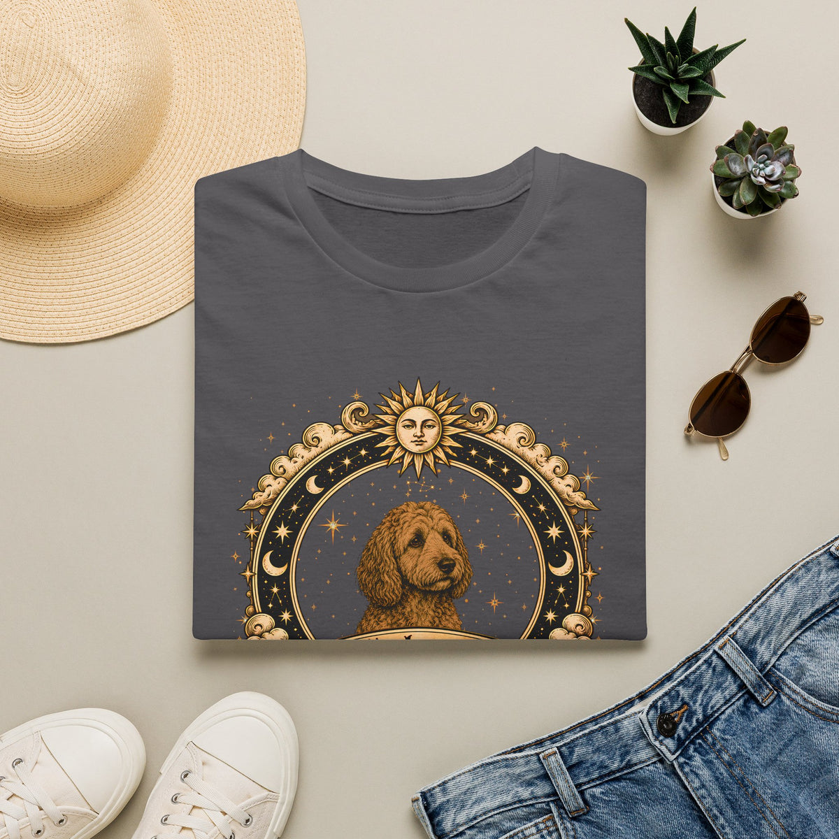 Zodiac Sagittarius Cockapoo - Dog Horoscope Star Sign - Supersoft Unisex T-shirt