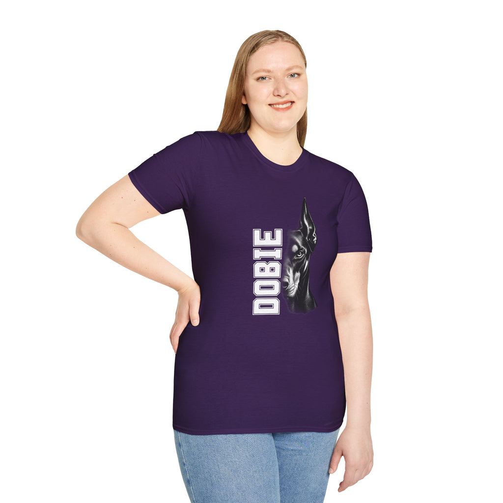 Doberman On Duty - Supersoft Unisex T-shirt