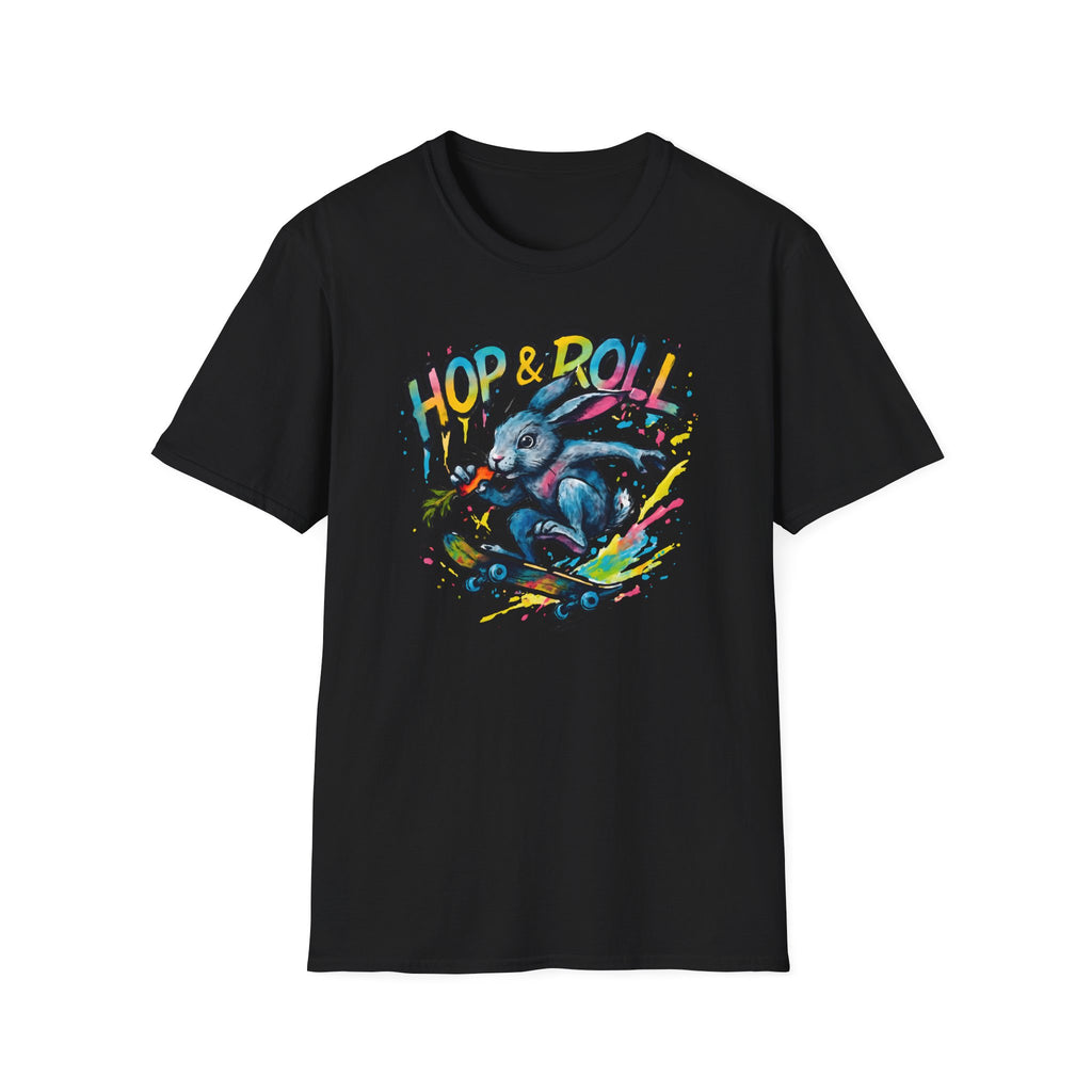 Hop and Roll Rabbit –  Supersoft Unisex T-Shirt