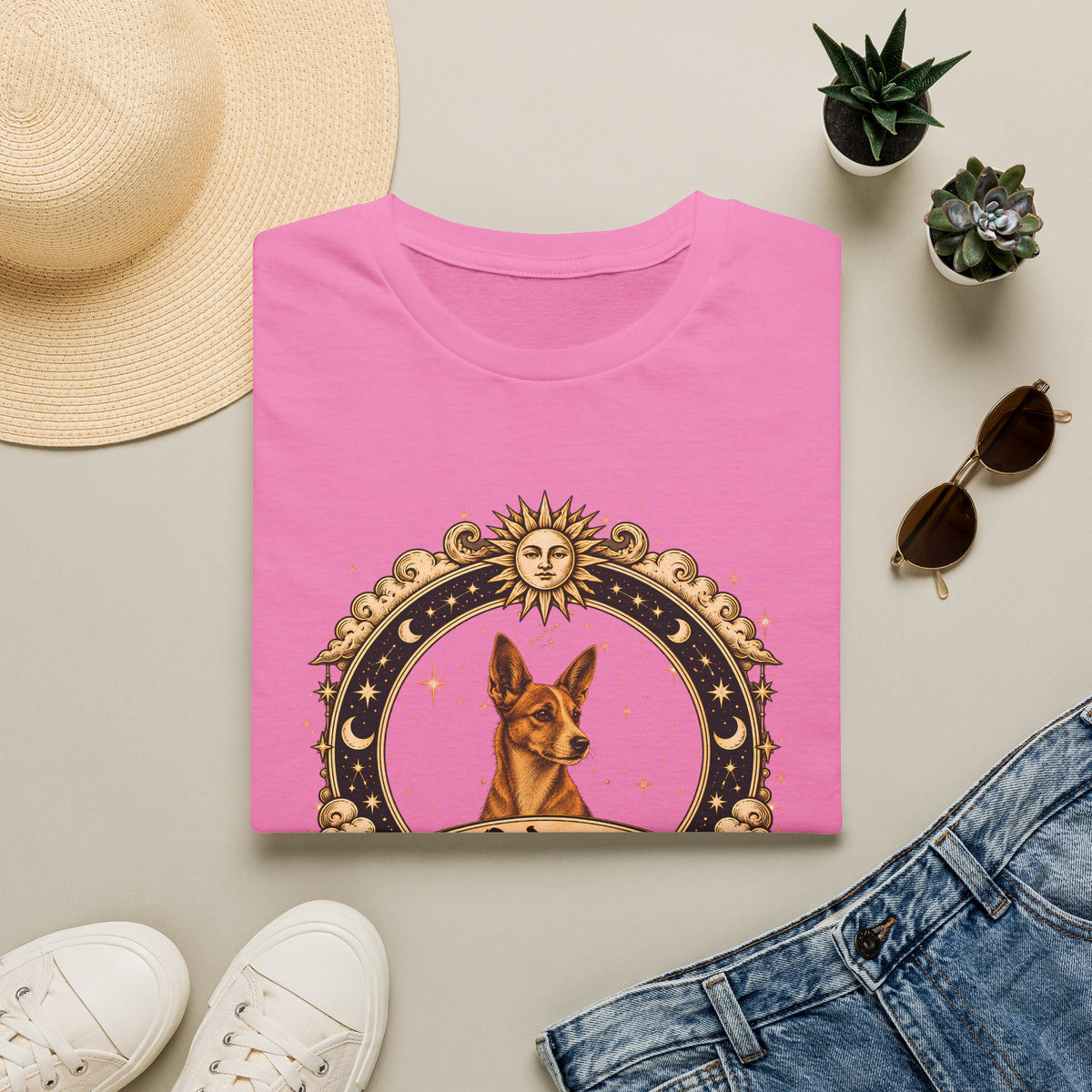 Zodiac Virgo Podengo - Dog Horoscope Star Sign - Supersoft Unisex Funny T-shirt