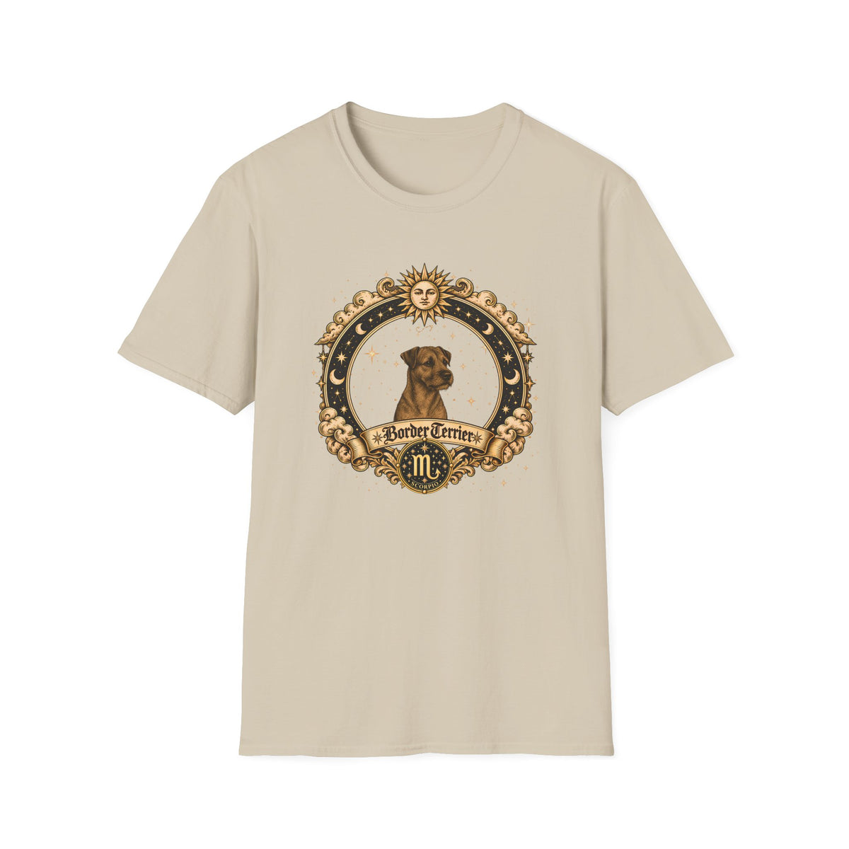 Zodiac Scorpio Border Terrier - Dog Horoscope Star Sign - Supersoft Unisex T-shirt