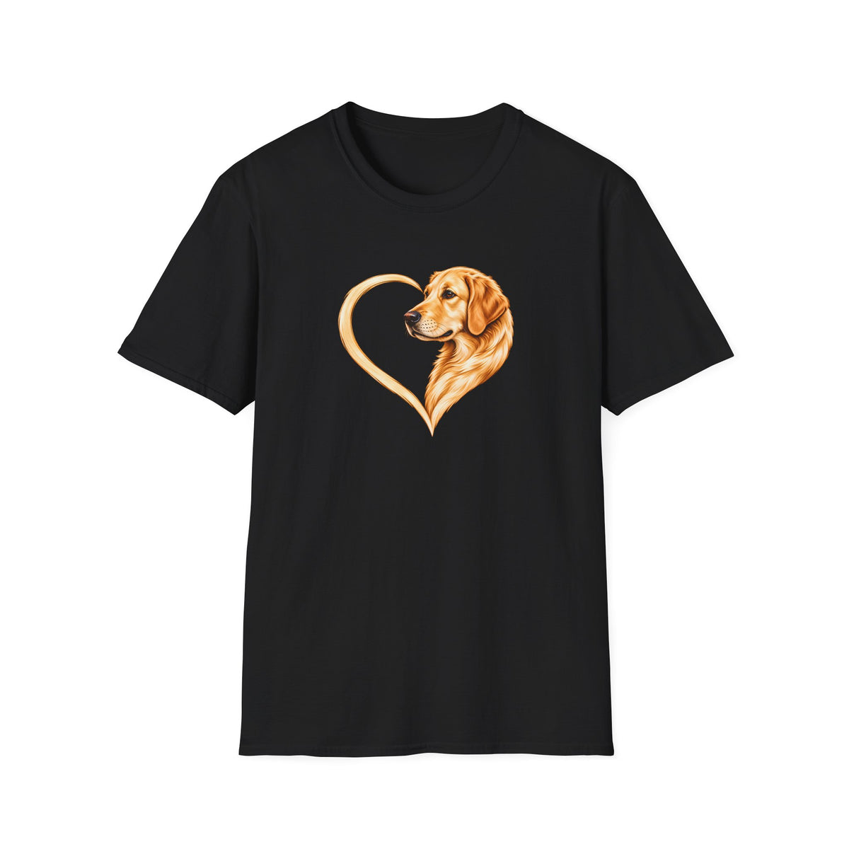 A Heart of Gold - Golden Retriever - Supersoft Unisex T-shirt