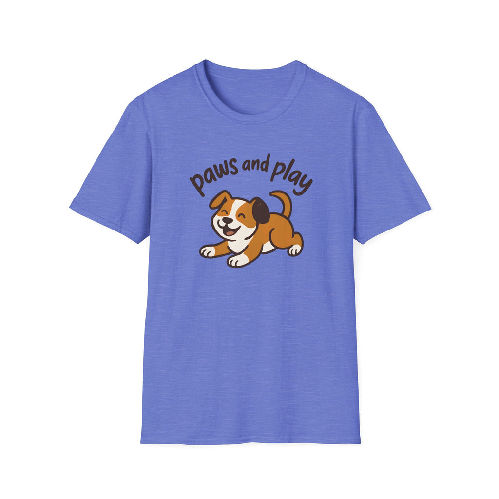 Paws and Play Cute Dog Kawaii –  Supersoft Unisex T-Shirt