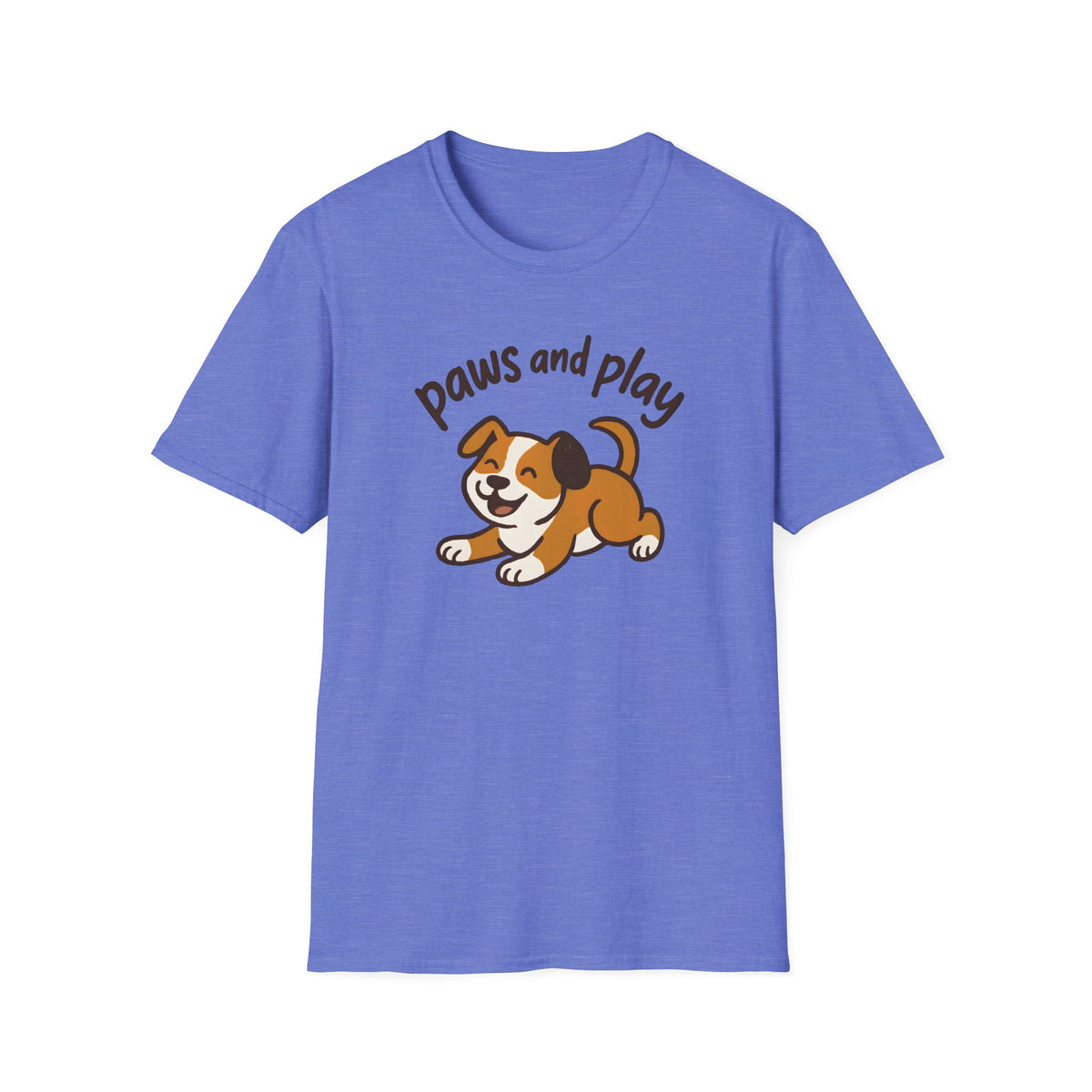 Paws and Play Cute Dog Kawaii –  Supersoft Unisex T-Shirt