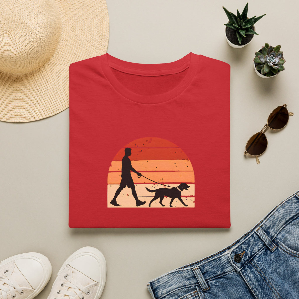 Walkies...Dog in Charge–  Supersoft Unisex T-Shirt