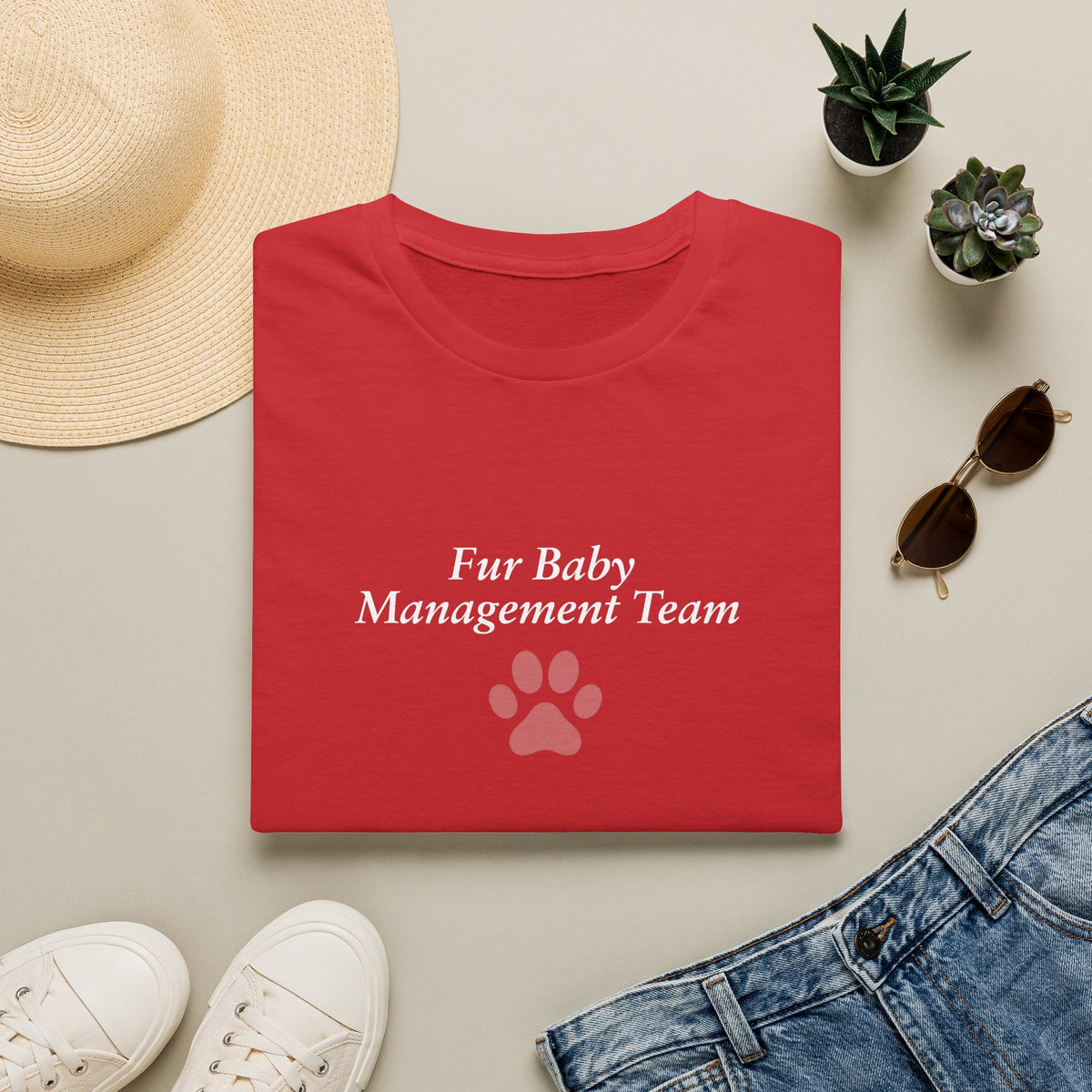 Adopted & Adored - Fur Baby Management Team –  Supersoft Unisex T-Shirt
