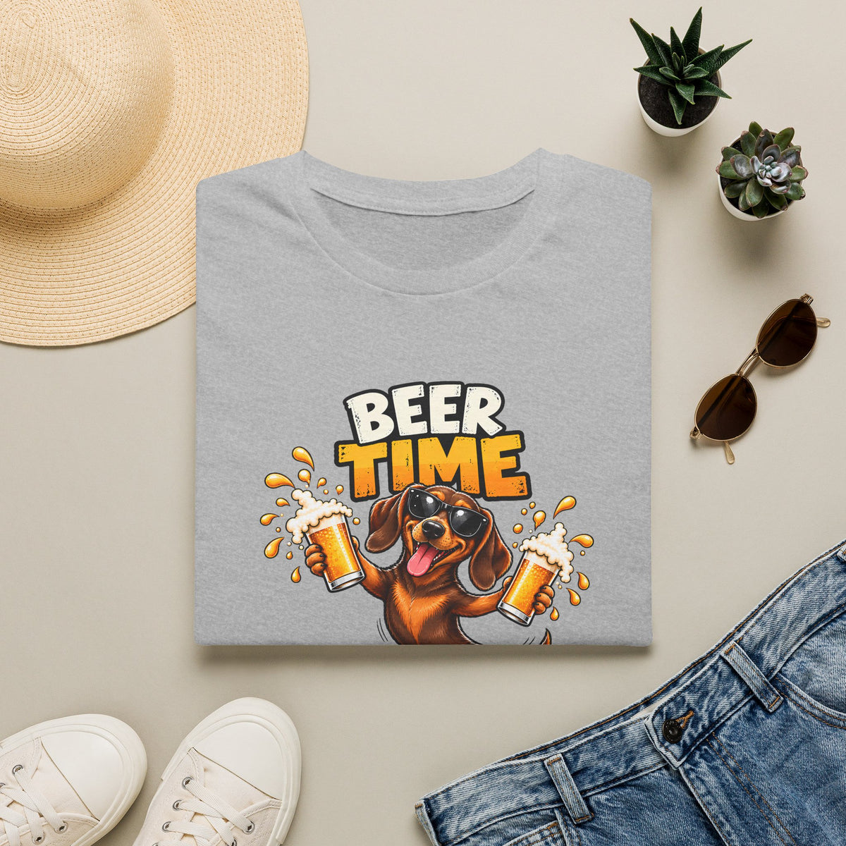 Beer Time, Madafakas! – Dachshund - Supersoft Unisex T-shirt