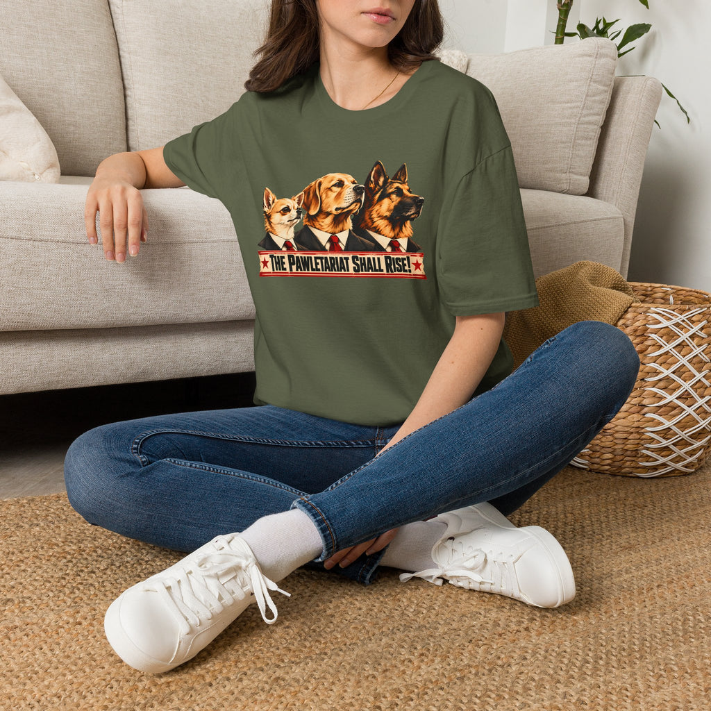 The Pawletariat Shall Rise! – The Great Canine Revolution - Supersoft Unisex T-shirt