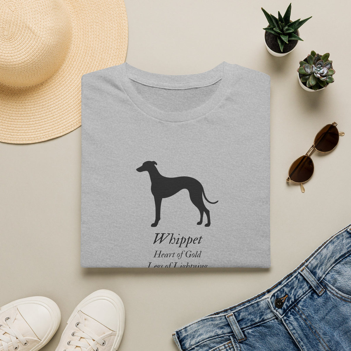 Heart of a Lion - Whippet – Supersoft Unisex T-Shirt