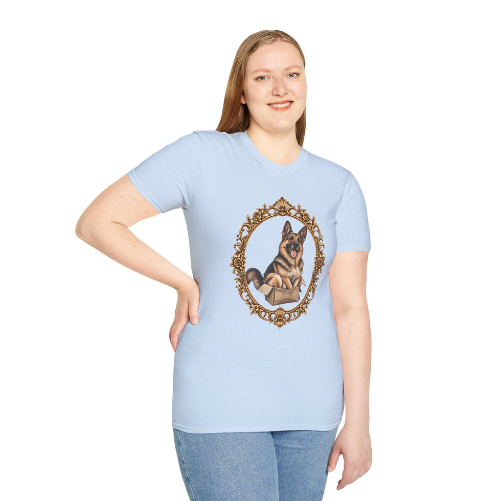 Lord Boxington of the Cardboard Castle – German Shepherd - Supersoft Unisex T-shirt