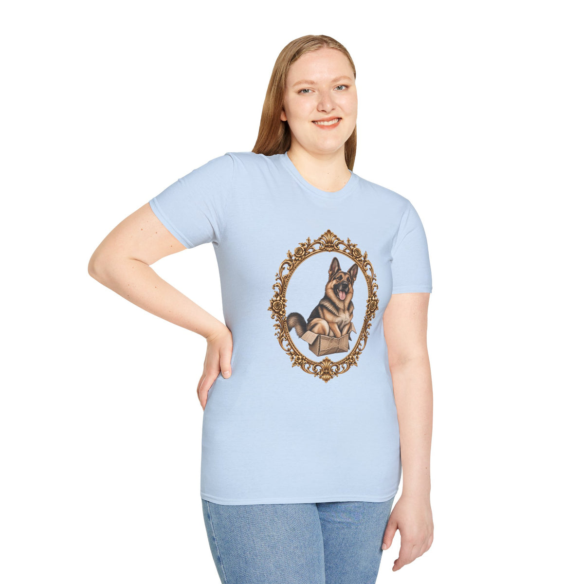 Lord Boxington of the Cardboard Castle – German Shepherd - Supersoft Unisex T-shirt