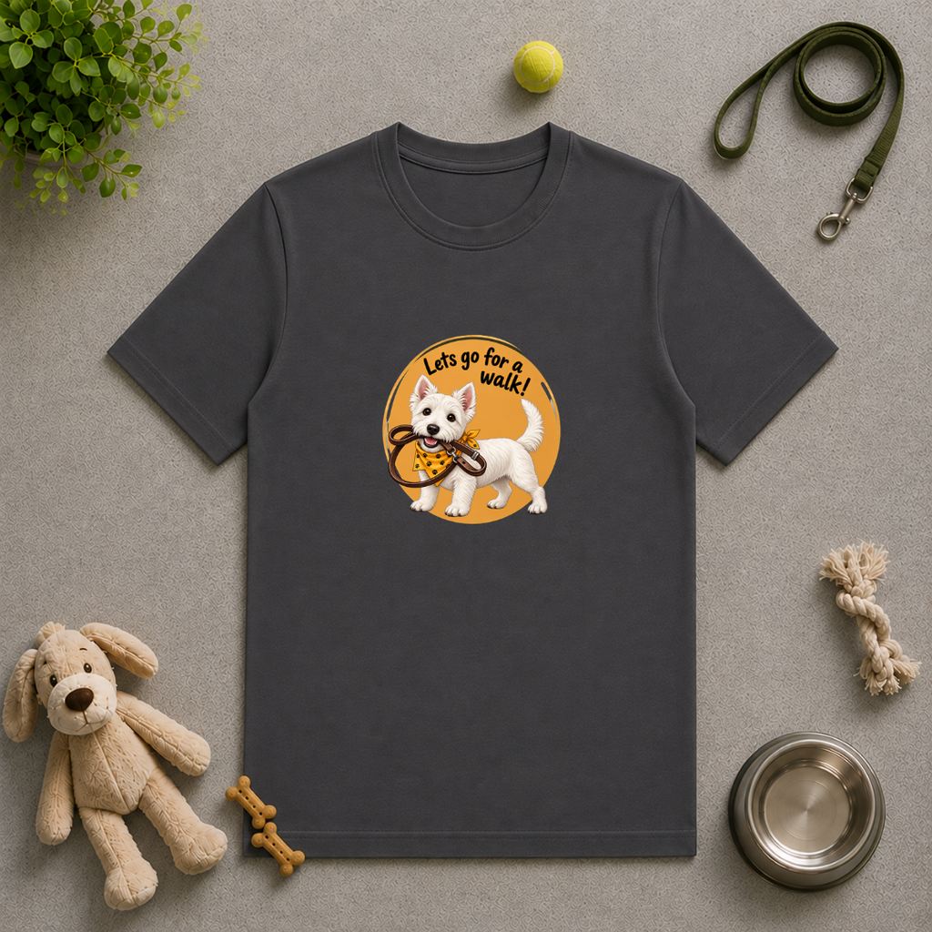 Let’s Go for a Walk! – West Highland Terrier Adventure - Unisex T-Shirt