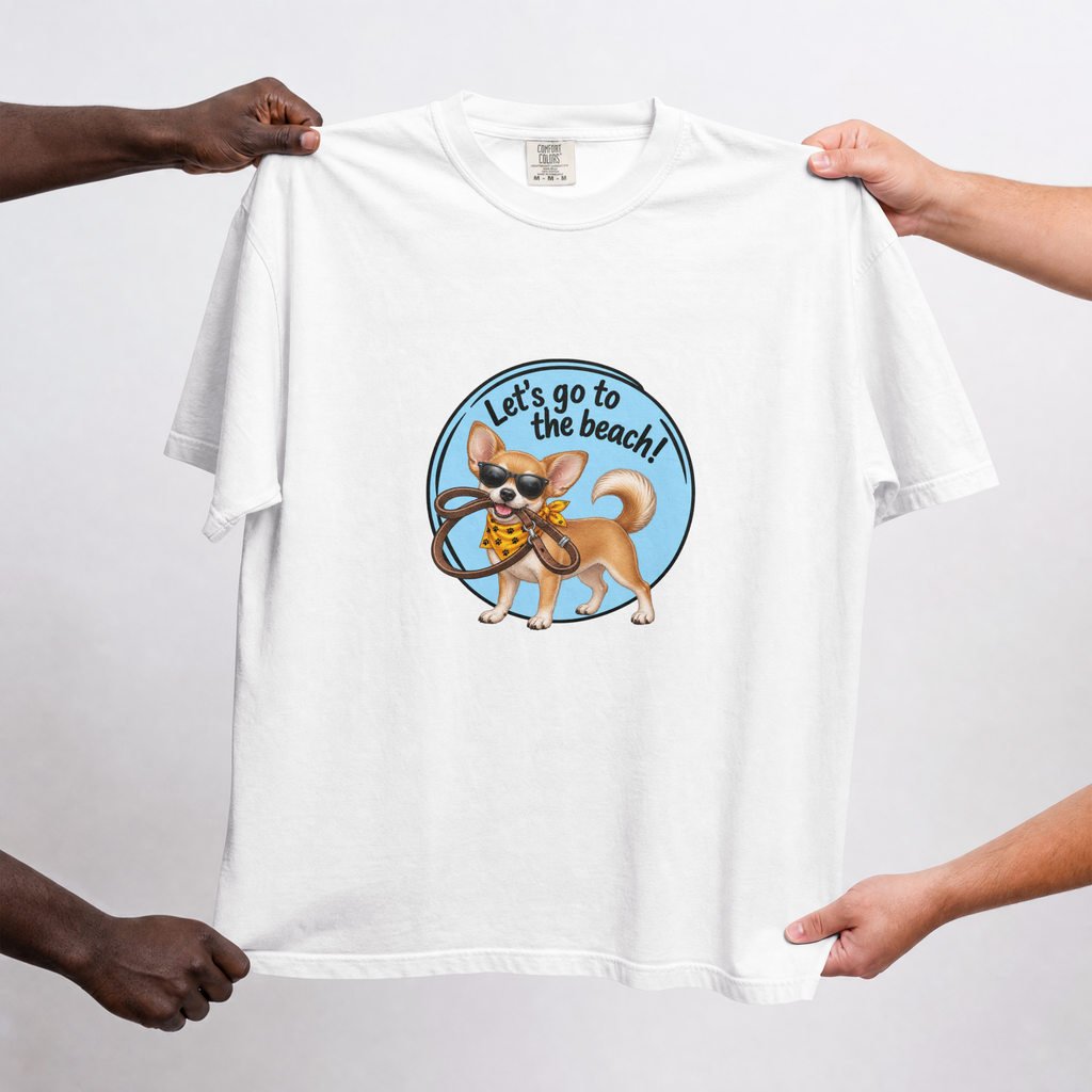 Let’s Go to the Beach! – Chihuahua Adventure Dog - Unisex T-Shirt