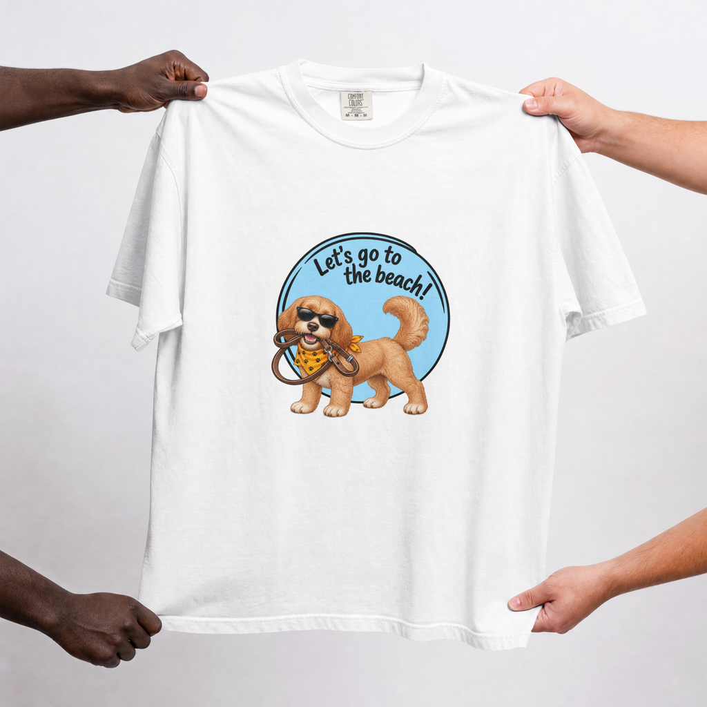 Let’s Go to the Beach! – Cockapoo Adventure Dog - Unisex T-Shirt