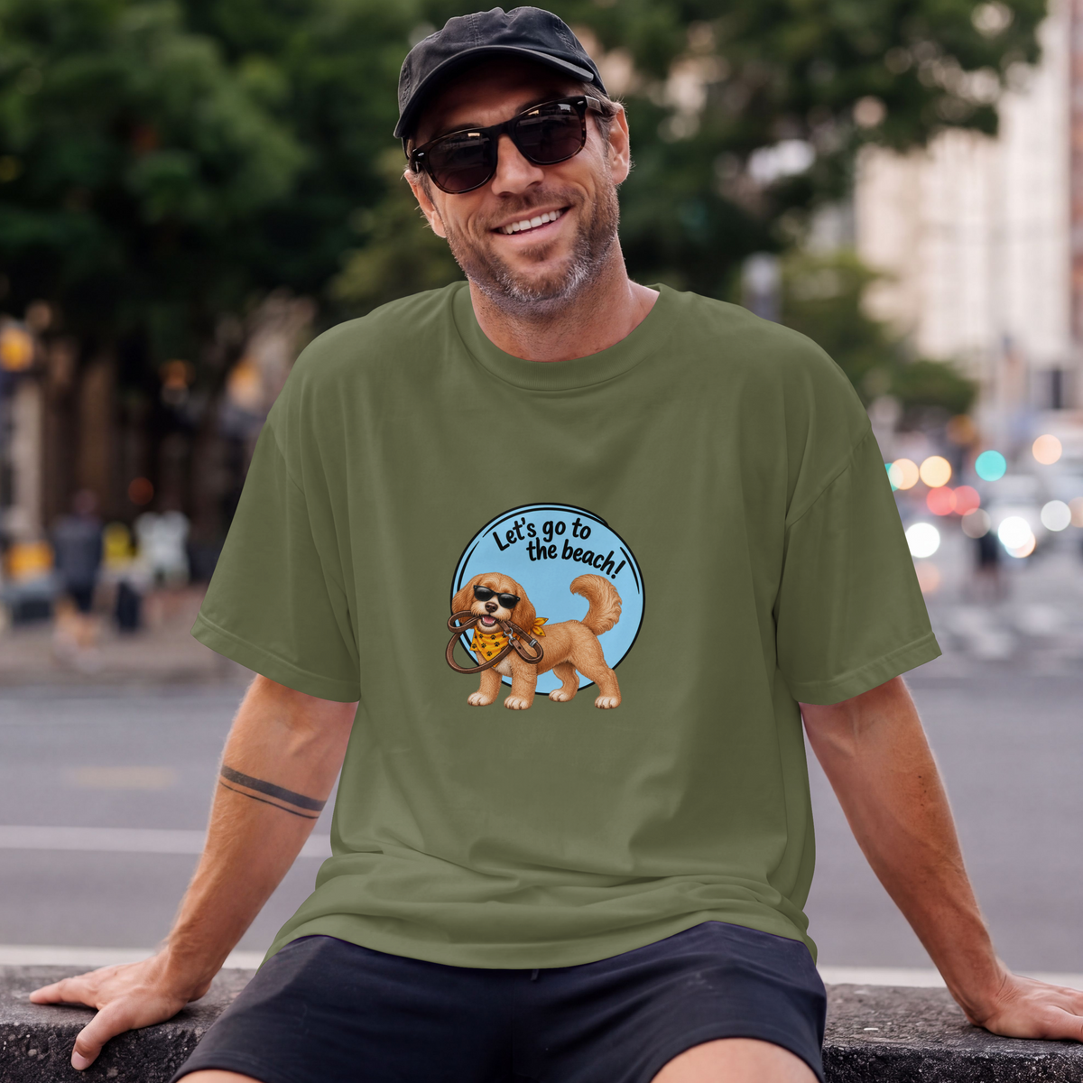 Let’s Go to the Beach! – Cockapoo Adventure Dog - Unisex T-Shirt