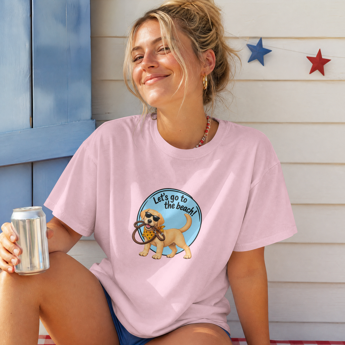 Let’s Go to the Beach! – Labrador Adventure Dog - Unisex T-Shirt